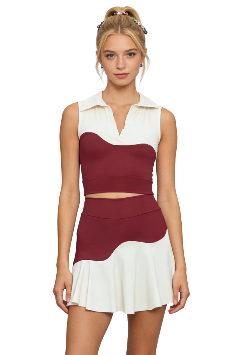 Madam Su - Women WINE RED/WHITE thumbnail